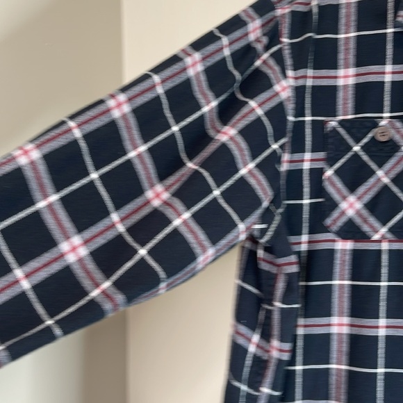 Wrangler Men's Plaid Flannel Shirt Black Red White Long Sleeve Button Up XL - Picture 9 of 14